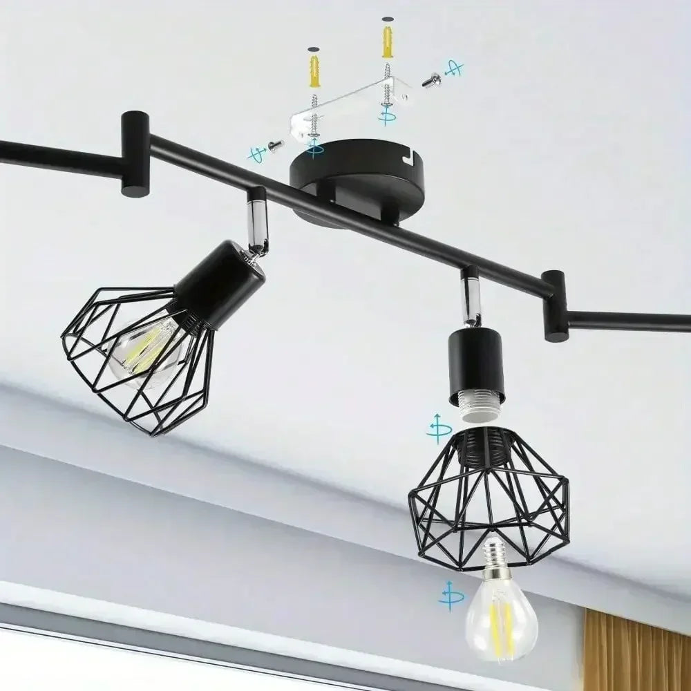 E14 Swivel Bar Spot Wall Lamp Ceiling Lamp Spots LED LED Wall Spot Lamp for Kitchen Living Room Bedroom