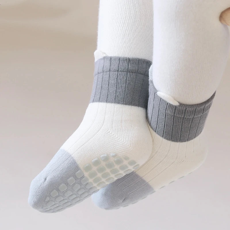 5/3 Pair Anti-Slip Baby Socks For Newborn Babies Anti-slip Socks For Children Comfortable Fit Socks For Baby Accessories Newborn