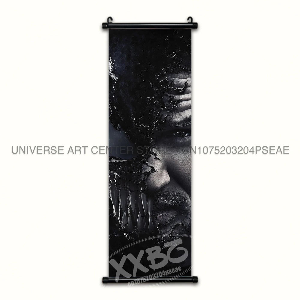Marvel Poster Black Panther Home Decor The Avengers Wall Art Venom Hanging Painting Spider Man Scrolls Picture Wolverine Mural