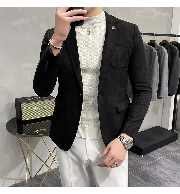 Veste blazer Cuir de daim