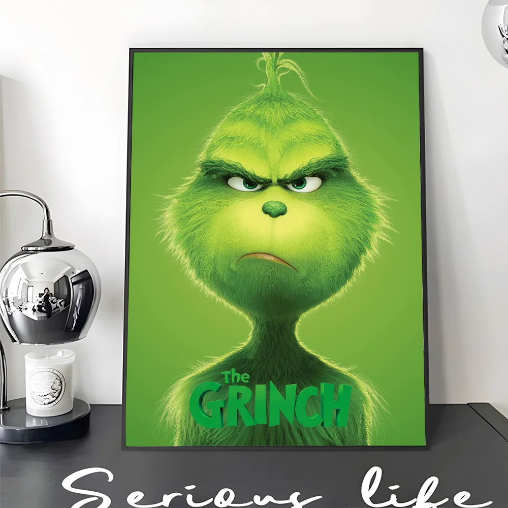 Film The G-Grinch C-Christmas DIY Sticky Poster Whitepaper Prints Posters Artwork Vintage Decorative Painting