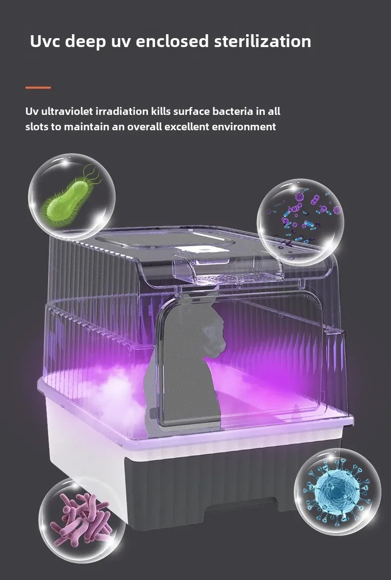 2.0Cat litter box special ultraviolet lamp long-term sterilization，UV all-round irradiation