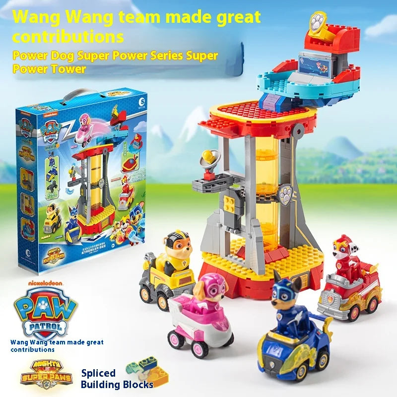 Genuine paw patrol Toy Set Boy Power Dog Super Team Warrior Car Child Rescue Patrol Car