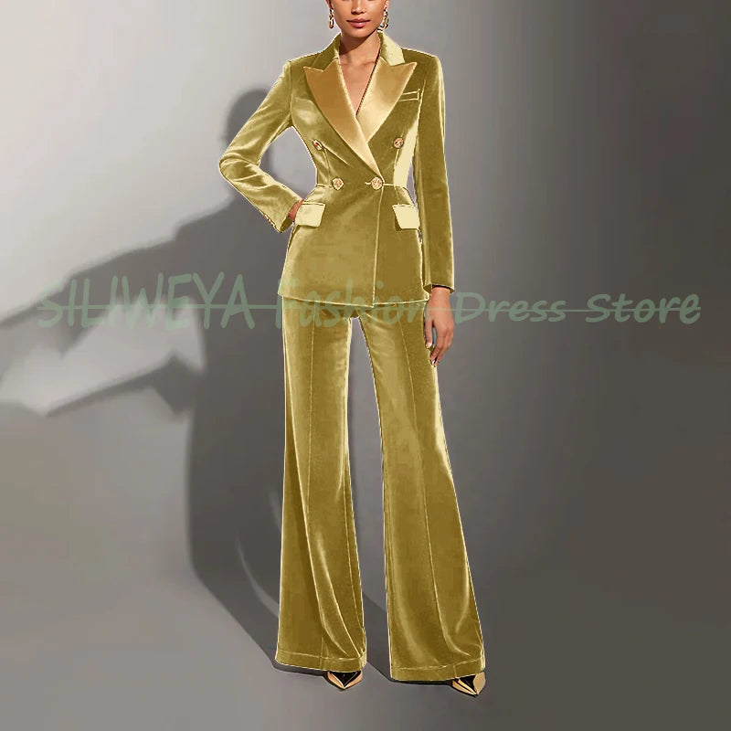 Ensembles femmes velours vert