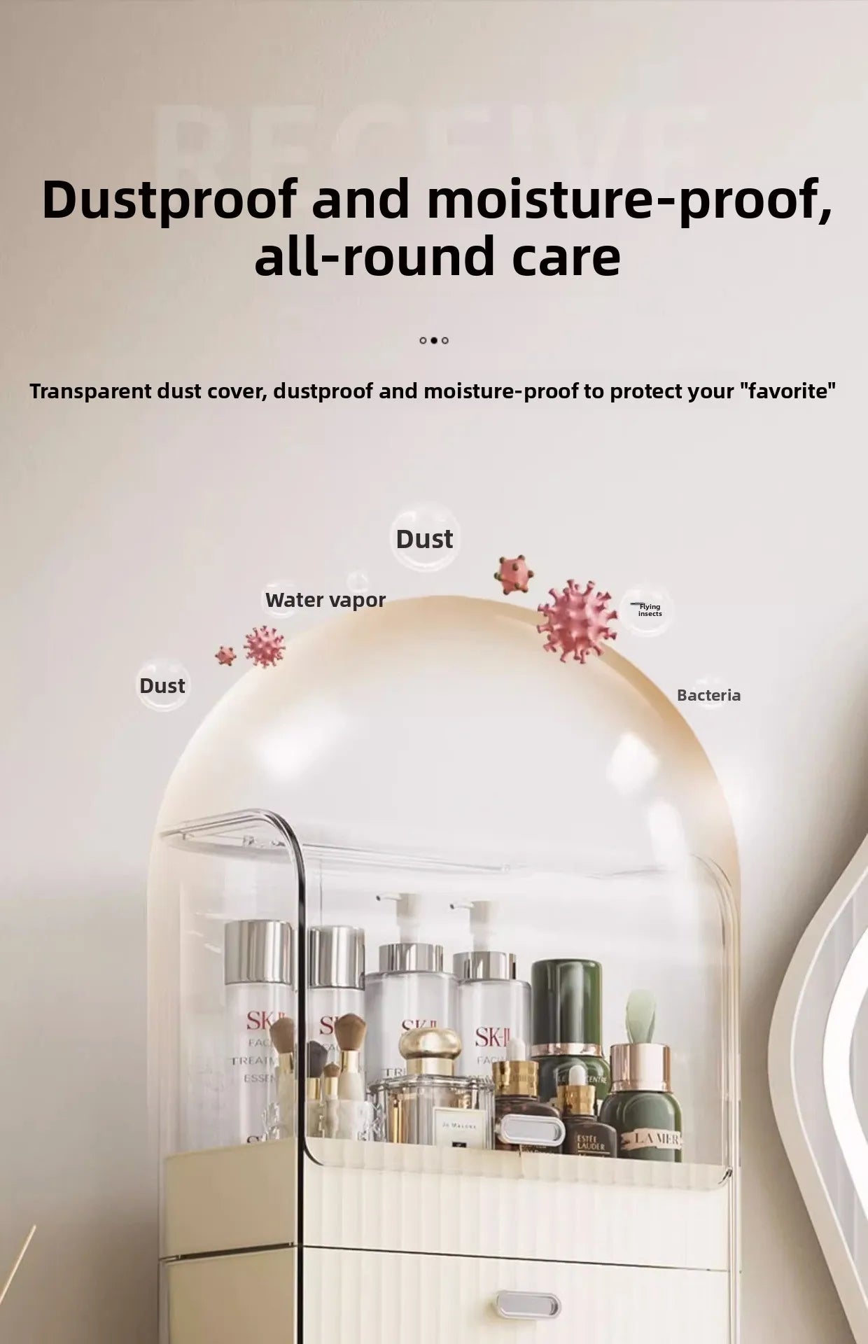 Boîte de rangement pour cosmétiques