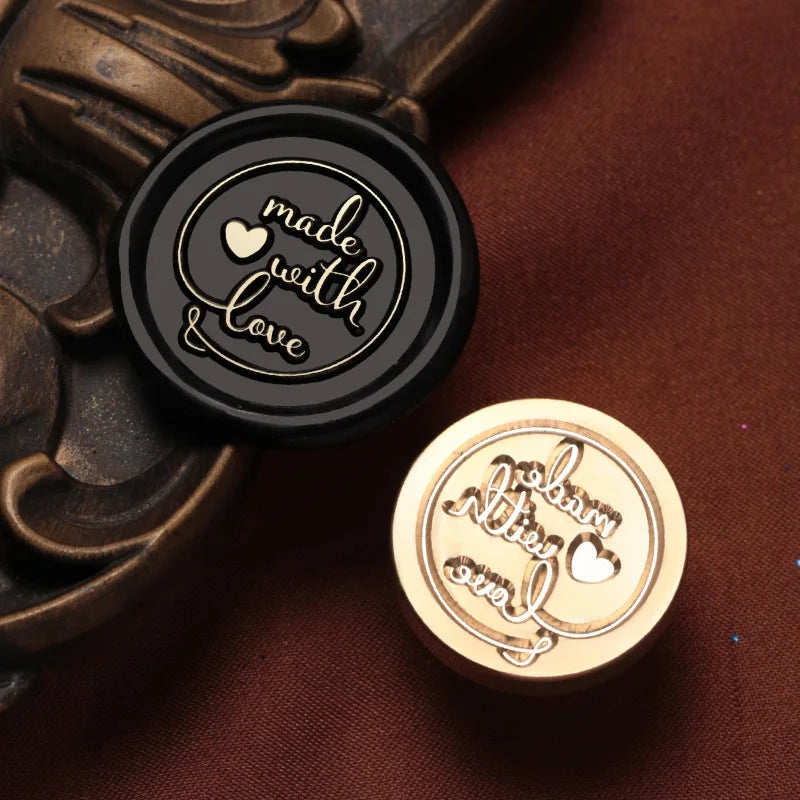 English Blessings Seal Head Wax Stamp Envelope Sealin Greeting Card Gifts Wedding Invitation,Thank You/Good Luck/Best Wishes