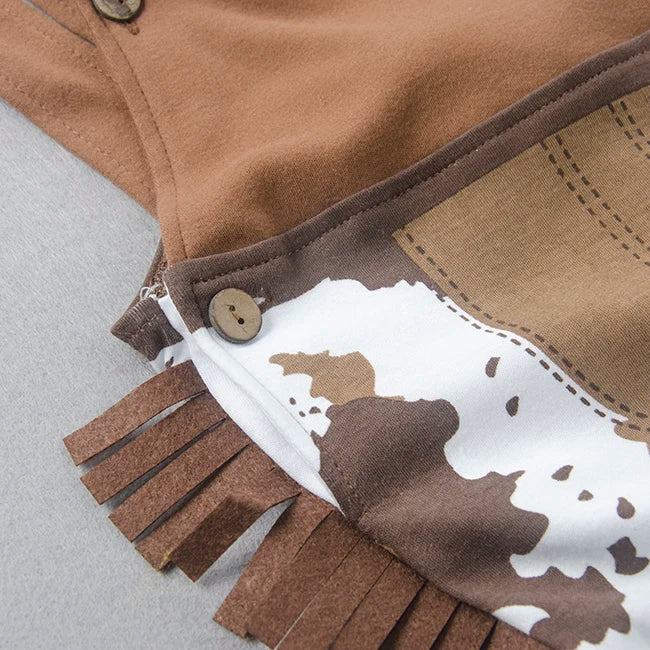 Umorden 3-24M 2-3T Toddler Infant Baby Boys Cowboy Costume Romper 3pcs/set Suspenders Style 4 Seasons 2 Wear Way