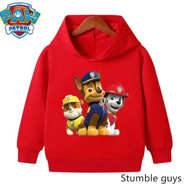 Paw Patrols Hoodie Kids Sweatshirt Cute Anime Hoodie Cashmere Boys Clothes Girls Tops Pokemoned Clothes