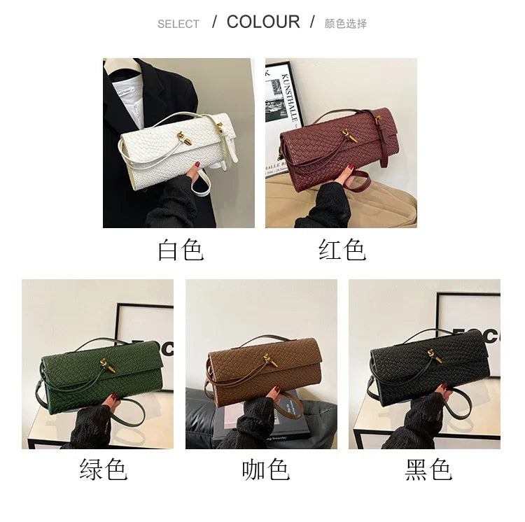 Designer Inspired Women's Elegant Handbag - Luxury Brand Leather Crossbody Tote With Shoulder Strap Option