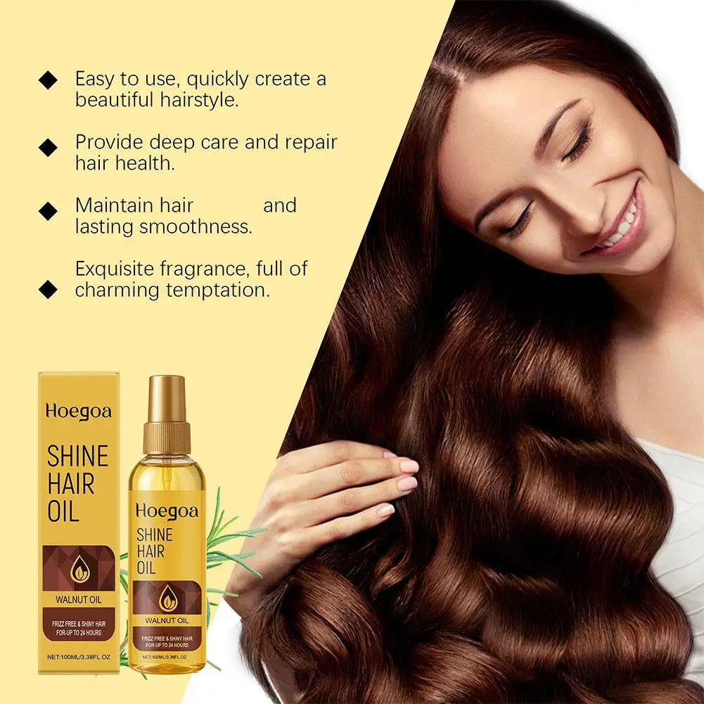 Natural Walnut Oil Promotes Healthy Hair Thickens and Extends Massage Pure Moisturizing Oil For Hair