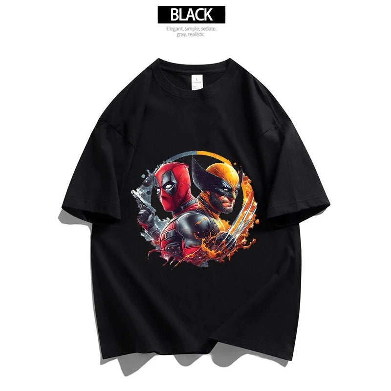 Marvels Spidermans Women Men T Shirt Fashion Printed Summer Clothes Marvels Anime Cartoon Tee Shirt Short Sleeve Tops
