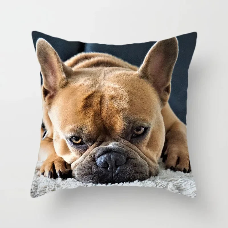 Golden Retriever Pet Dog Pattern Printed Pillow Cover Fashionable Luxury Home Decoration Office Seat Cushion Cover