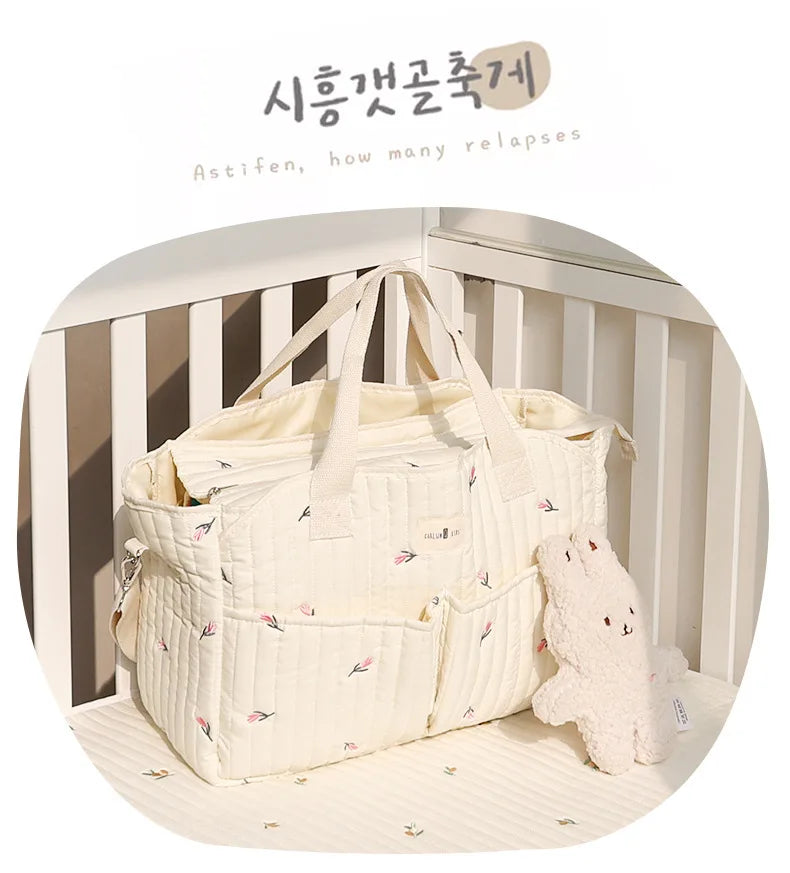 Baby Diaper Bag Large Capacity Baby Outing Portable Handbag Storage Diaper Bag Multi-functional Messenger Mommy Bags