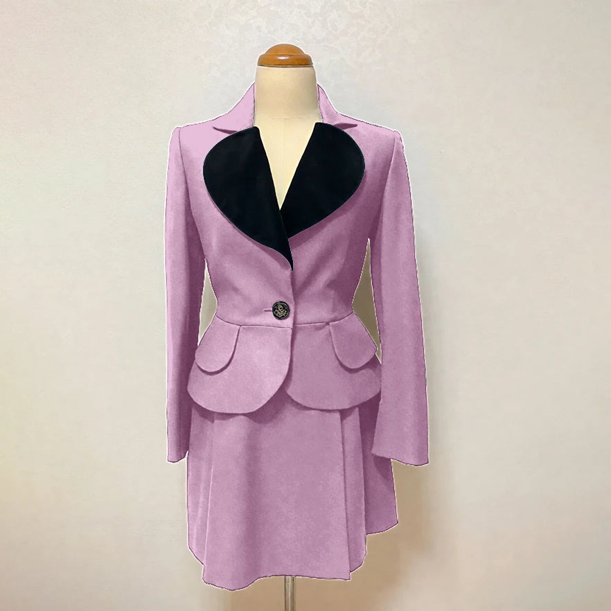 Costume 2 pièces personnalisé slim sweet