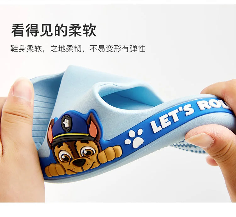 Paw Patrol  Children'S Slippers Woof Team Summer Boys Girls Indoor Non-Slip Bathroom Bath Slippers Baby Home Home