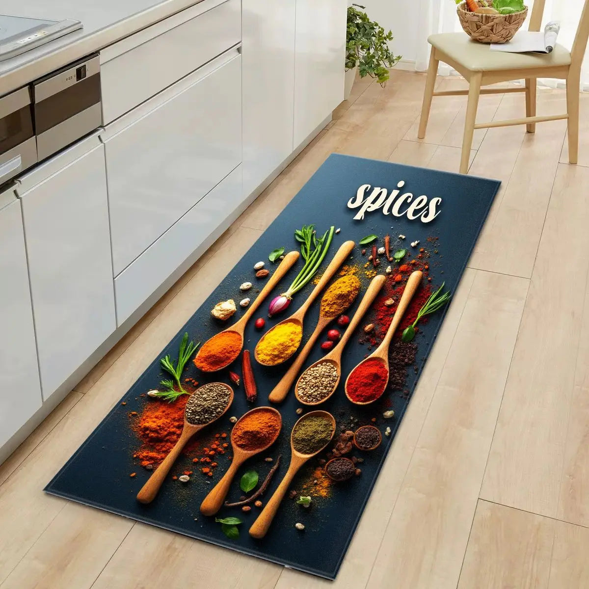 VIKAMA New Style Tableware Kitchen Floor Mat That Absorbs Water Long Strip For Bedroom Floor Living Room Carpet Home Decoration