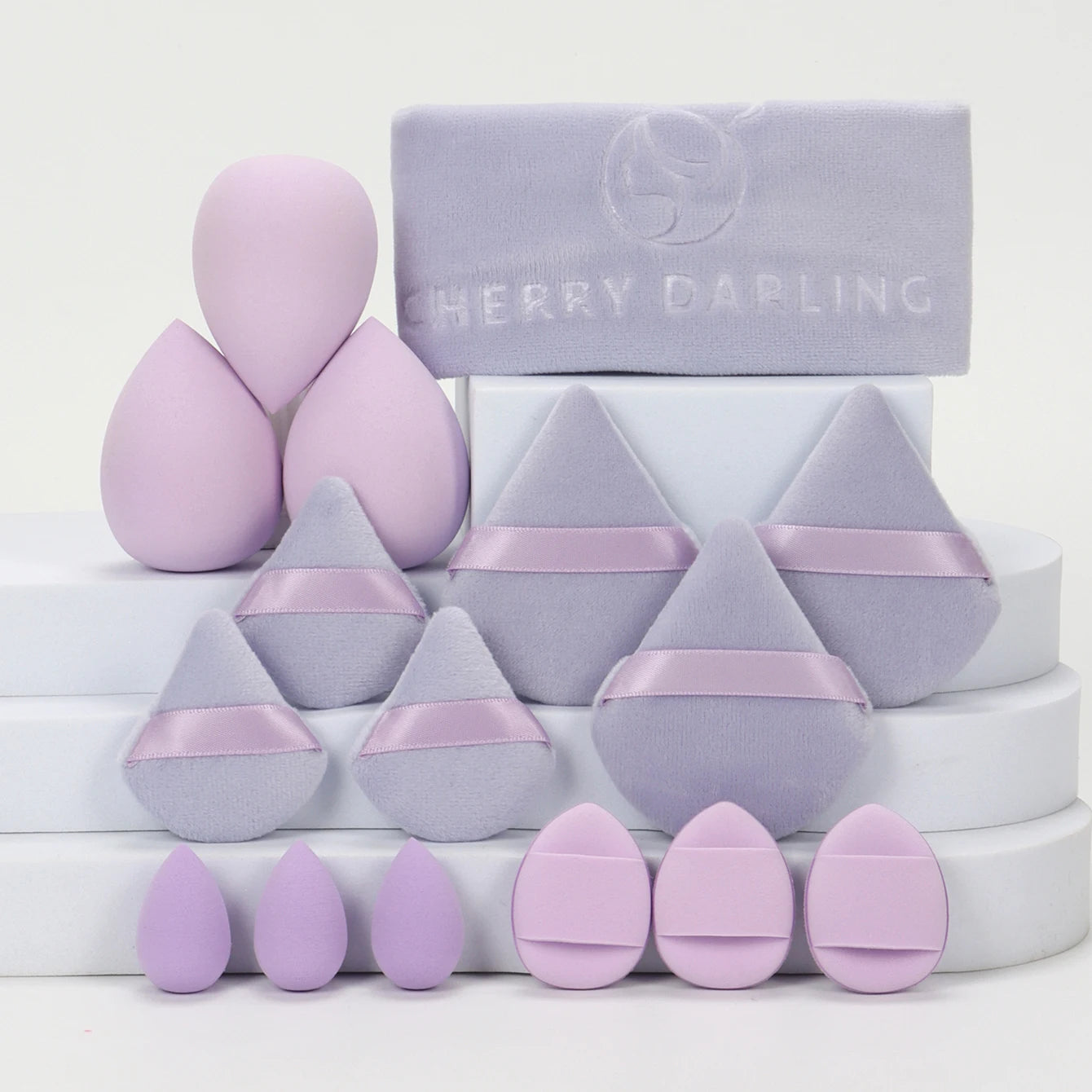 Casual Hairband 16-Piece Set, Face Wash, Facial Cleansing, Makeup Removal, Travel, Suitable for All Skin Types