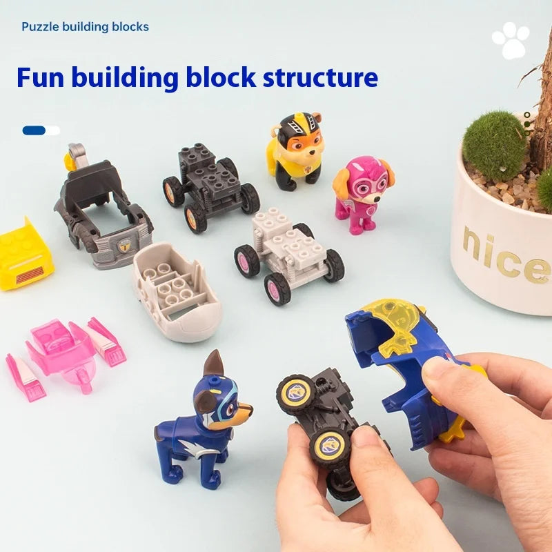 Genuine paw patrol Toy Set Boy Power Dog Super Team Warrior Car Child Rescue Patrol Car