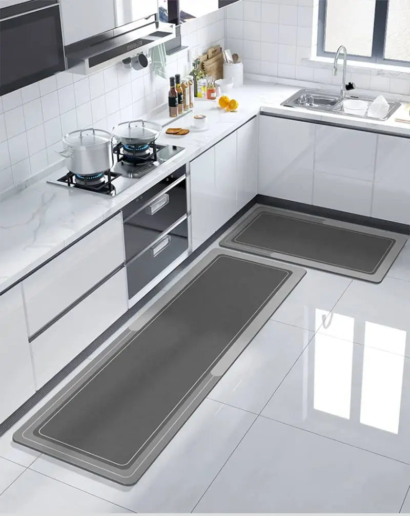 Nordic Kitchen Mats For Floor Waterproof Anti-Slip Kitchen Rug Long Area Rugs Hallway Bathroom Mat Entrance Doormat Washable