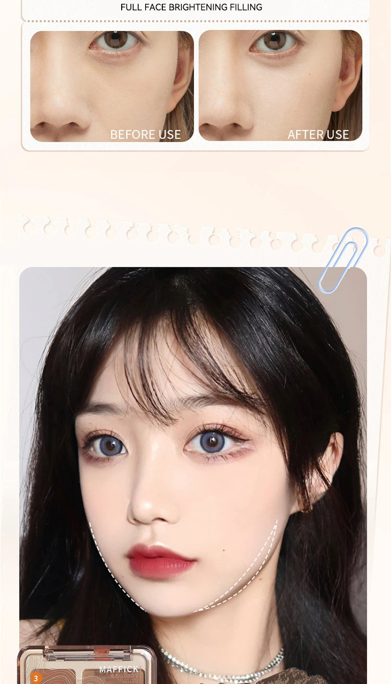 Palette de contour 4 couleurs MAFFICK : éclaircissant mat