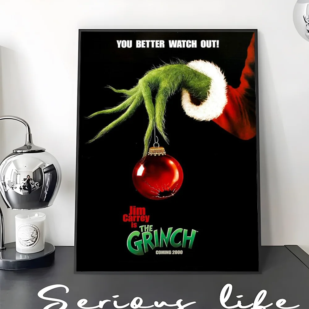 Film The G-Grinch C-Christmas DIY Sticky Poster Whitepaper Prints Posters Artwork Vintage Decorative Painting