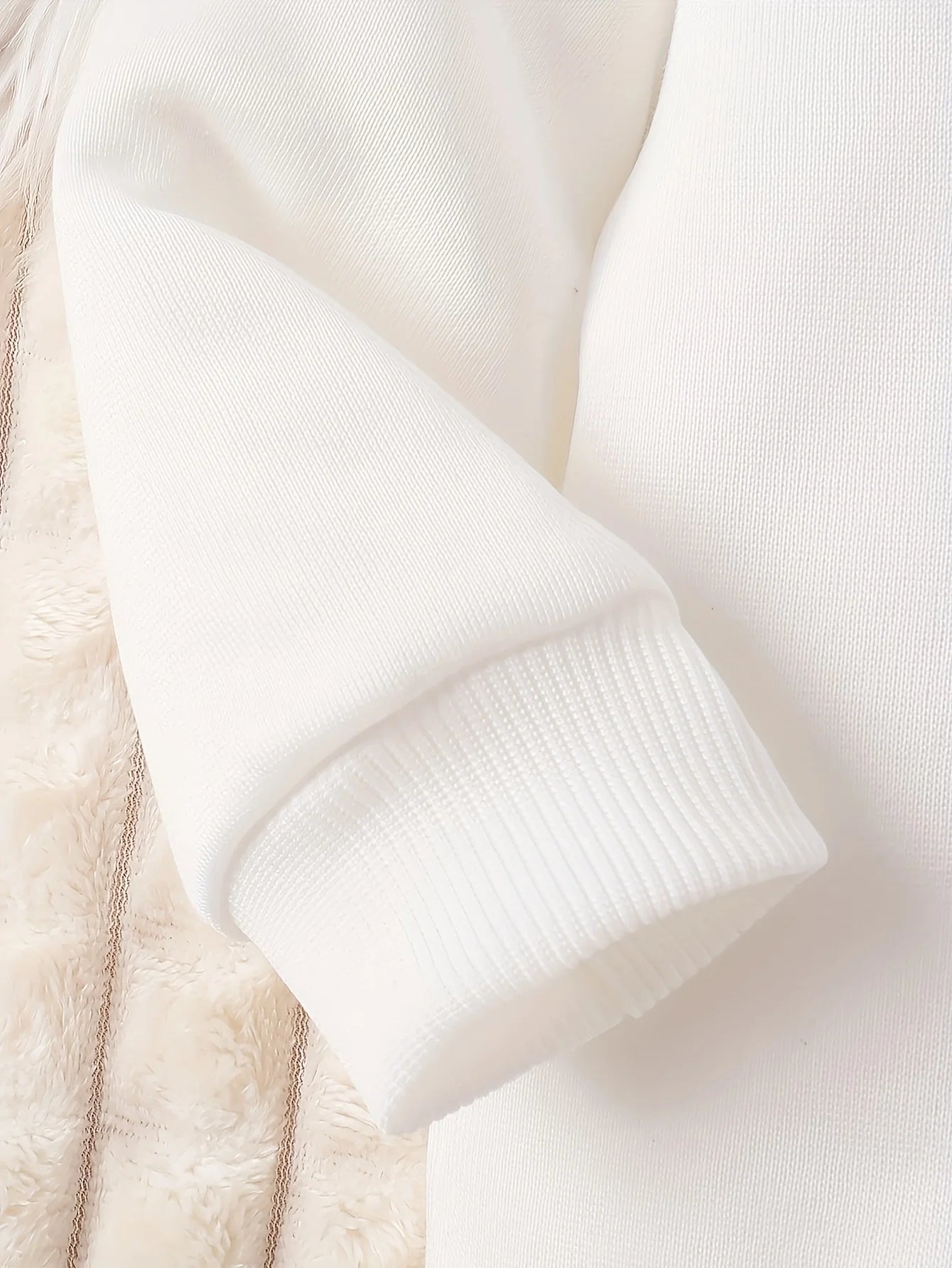 Newborn Baby Girl's Little Princess Letter Heart Print Fleece Hoodie & Lounge Pants Set for Fall/Winter Outdoor Wear