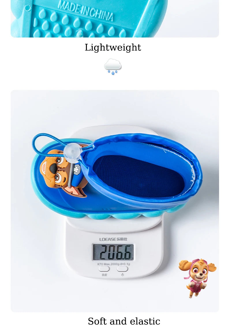 PAW PATROL Pvc Waterproof Rain Boots For Baby Boys And Girls Kid's Outdoor Comfortable Casual Shoes