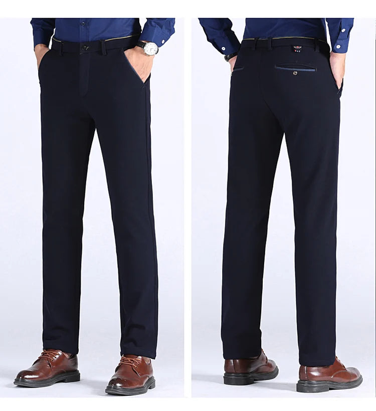 Pantalon chaud droit slim épaissi collection hiver 2025