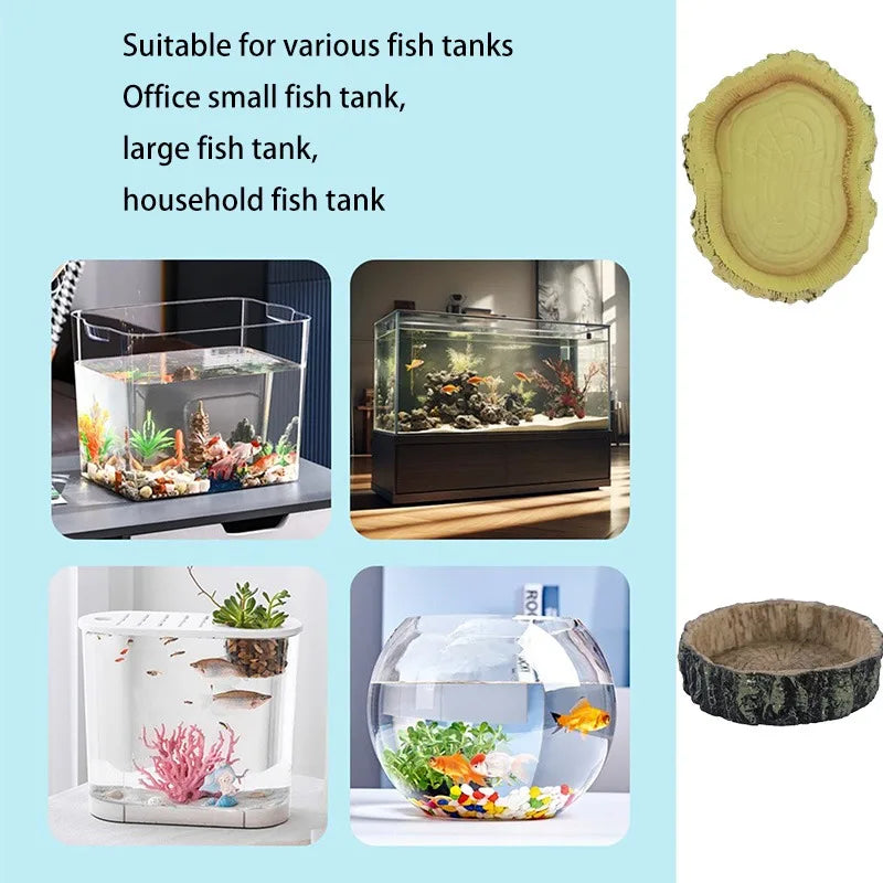 Reptile Bowl Resin Aquarium Pet Reptile Feeder Bowl Basin Food Water Pot Reptile Turtle Tortoise Scorpion Lizard Crabs Supplies
