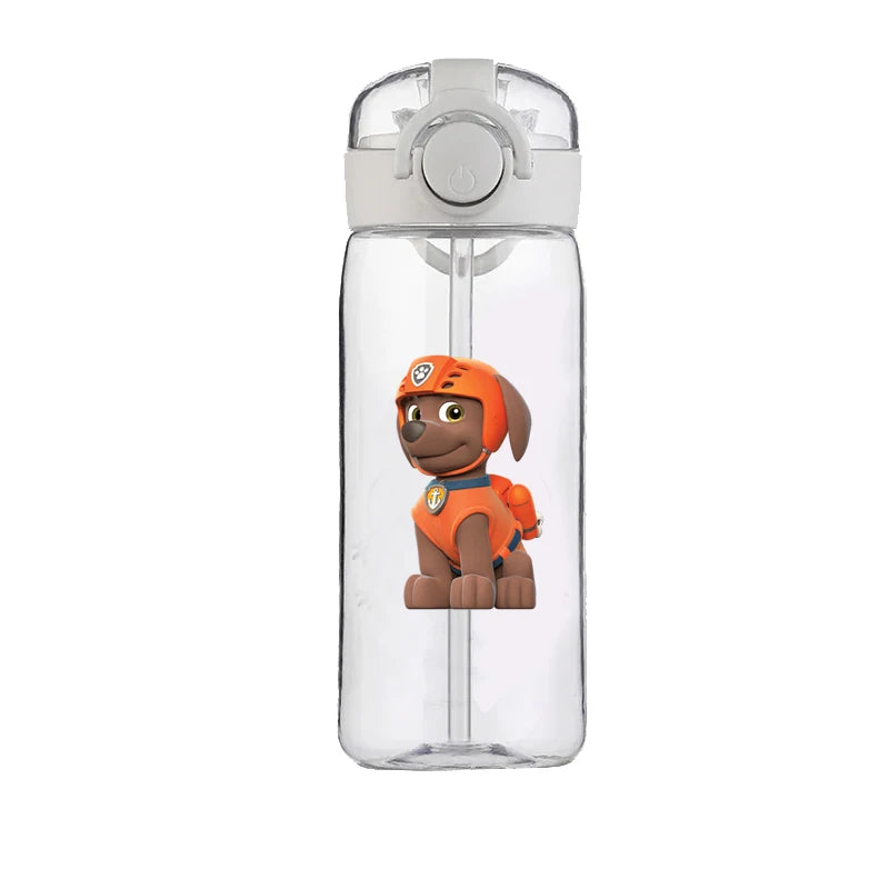 PAW Patrol Chase Cup Clear Brand High Quality Water Bottle Outdoor Sport Leak Proof Plastic School Water Bottle for Kids 400ML