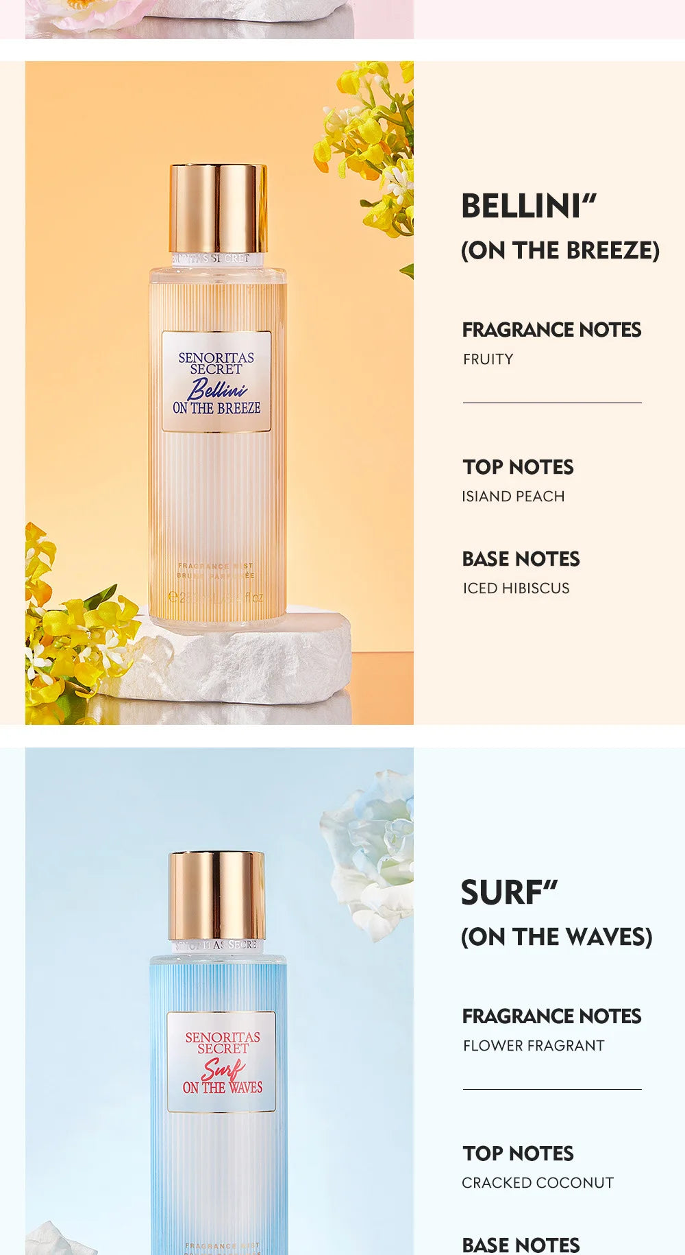 Parfum de fruits à fleurs thaïlandaises Parfum à la vanille pour femmes Parfum de rendez-vous longue durée Good Girl Parfume Body Spray Floral Mist 250ml