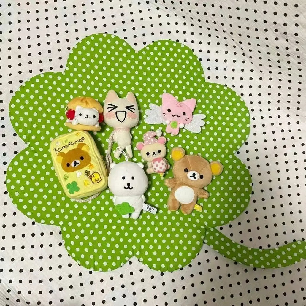 New Four-leaf Clover Placemat Photo Background Cloth Placemat Tablecloth Breakfast Dessert Korean Style Photo Props Decoration