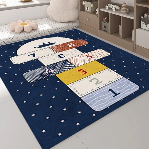 Toddler ABC Play Mat Learning Carpet Rug for Preschool Classroom Reading Nook Nursery Home Decoration Educational Cartoon Design