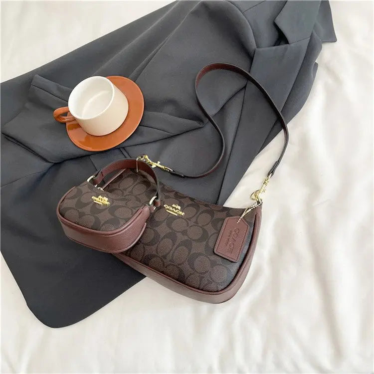 2025 Latest! Modern Vintage Cherry Crossbody - Mahjong - Style Chain Bag, Shoulder/Underarm Design, Women's Light Luxury