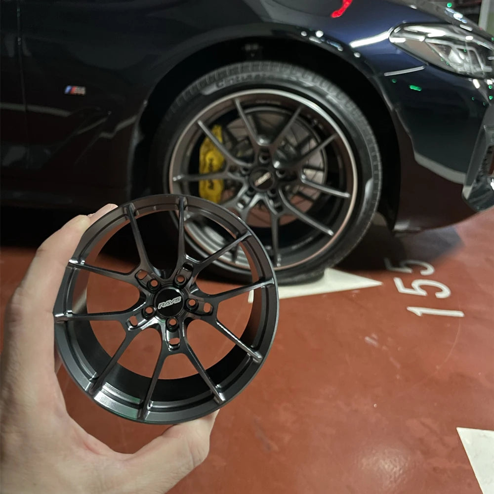 1/5 Car Model Metal Forged Assemble Refitting Wheel Hub  Creative Desktop Display  Personalized  Modification Toys Gift