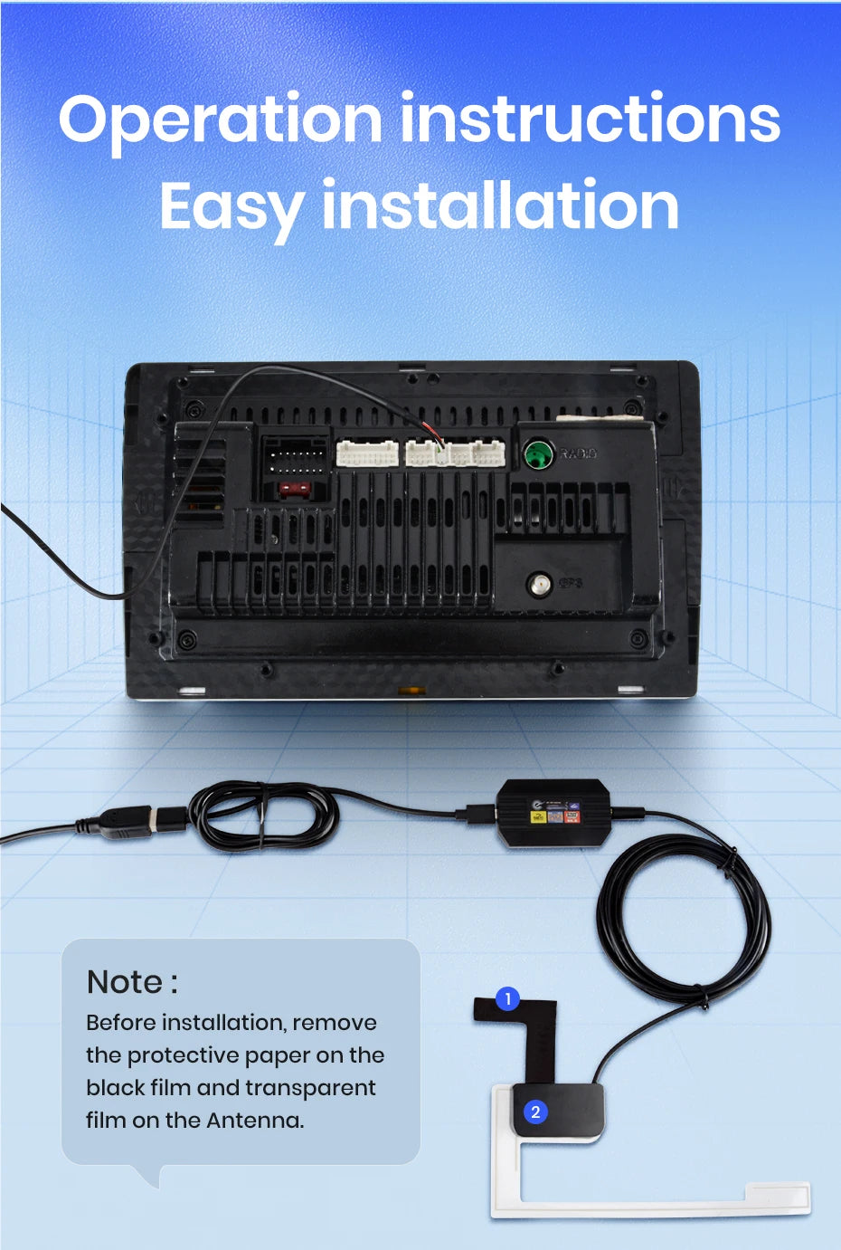 DAB + Antenna With USB Adapter For Car Radio Android GPS Signal Receiver For Junsun DVD Car Accessories