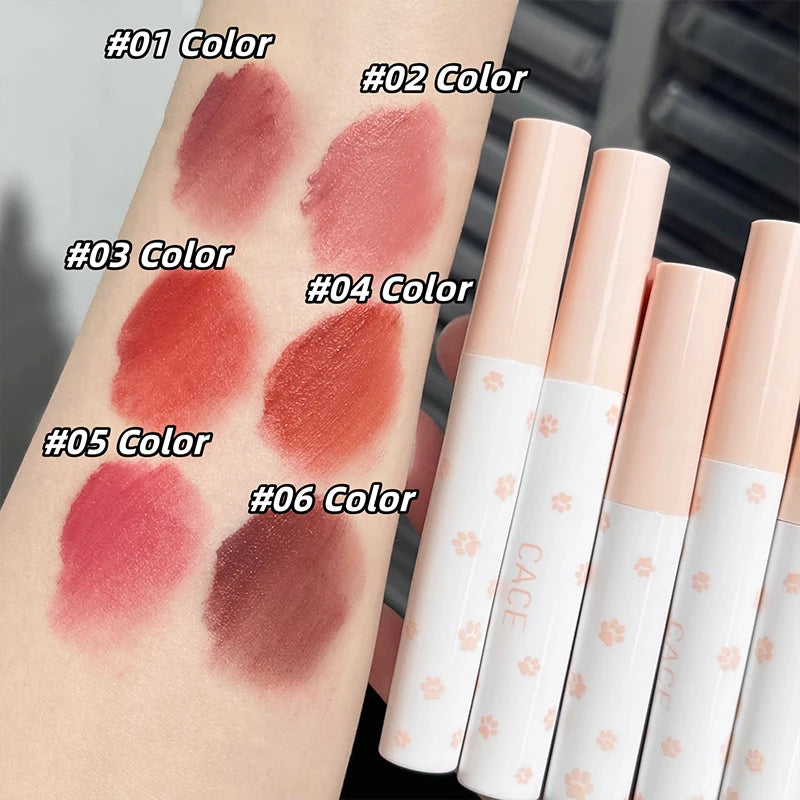 Ensemble cosmétique de maquillage . Brillant à lèvres Velours mat .