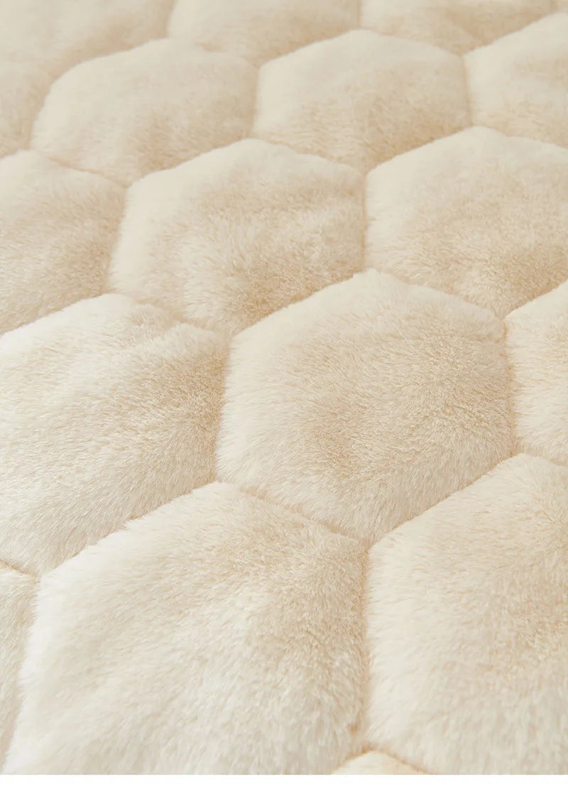 Nordic Thick Faux Mink Fur Sofa Cushion Autumn/winter Pet Friendly Non-Slip Sofa Cover Soft Furniture Protector for Living Room