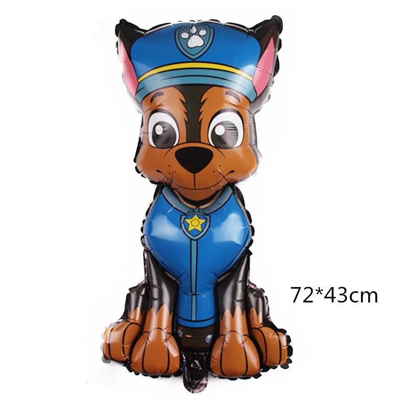 Paw Patrol Dog Paw Cute Cartoon Aluminum Foil Latex Balloons Party Decor Kids Classic Toys Helium Air Inflatable Balls Supplies
