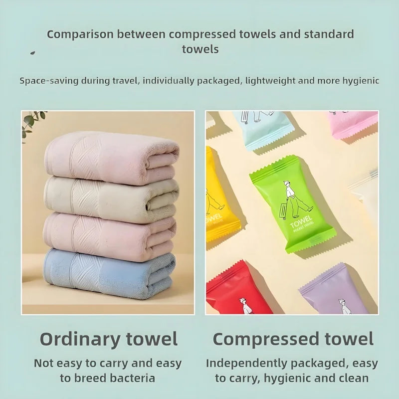 Disposable Facial Towels – 100% Cotton, Portable Individual Packs, Soft Upgrade for Travel