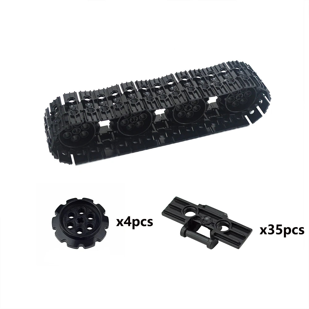 Technical Bricks Bulk Chain Link Caterpillar Tread Tank Track Model Parts Classical Building Blocks Toys 3873 57519 88323 3711