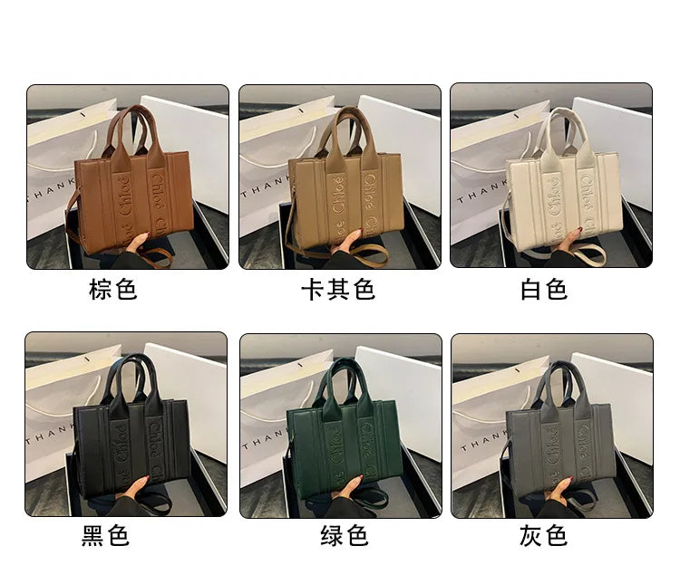 ‌2025 Fashion Embroidery Handbag - Adjustable Shoulder Tote, Crossbody Purse, Trendy & Practical, Perfect for Daily Outfits‌