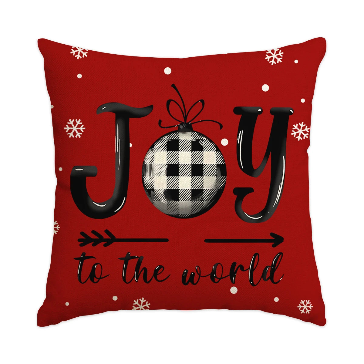 1/4pcs Retro Christmas Pillowcase, Christmas Ball, Christmas Tree, Retro Truck Design, Cushion Cover, Christmas Decorations