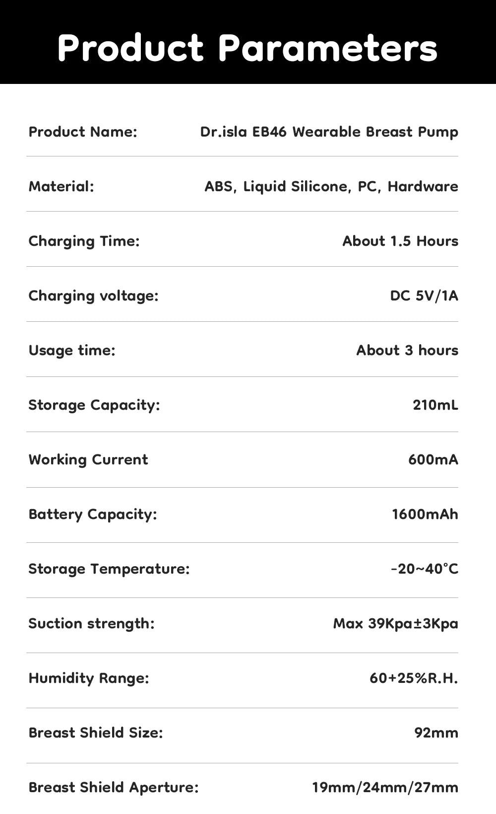 Wearable Electric Breast Pump 4 Modes 36 Suction Levels Hands-Free Milk Collector with 19/24mm Flange for Comfortable Feeding
