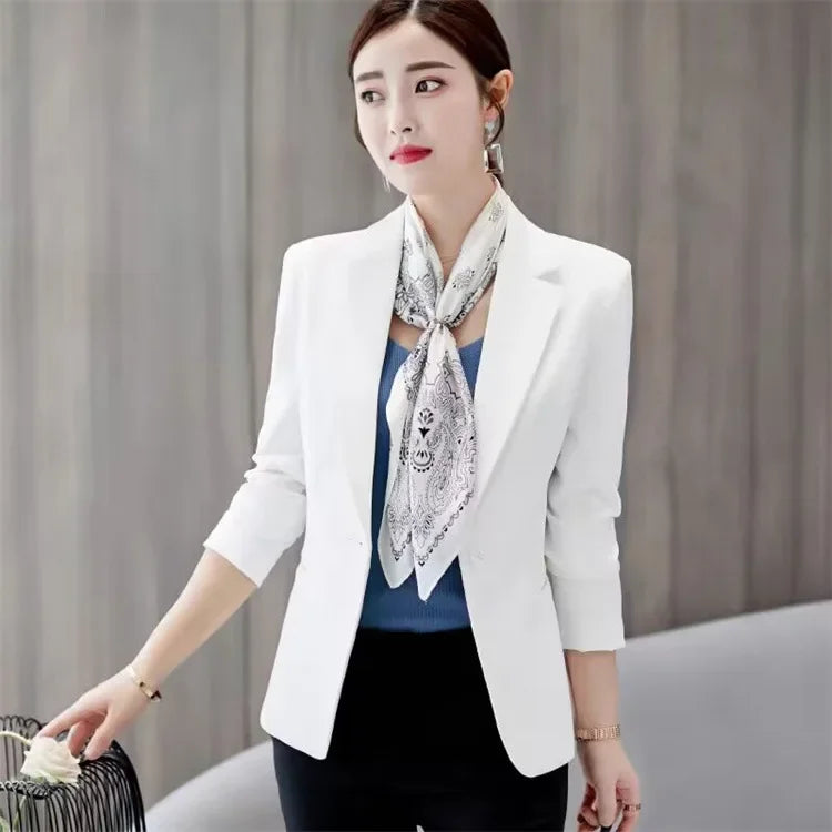 Slim Fit Women's Business Jacket Commuter StyleSmall Size Office Goddess Suit Top Casual ElegantChinese Fashion Coat