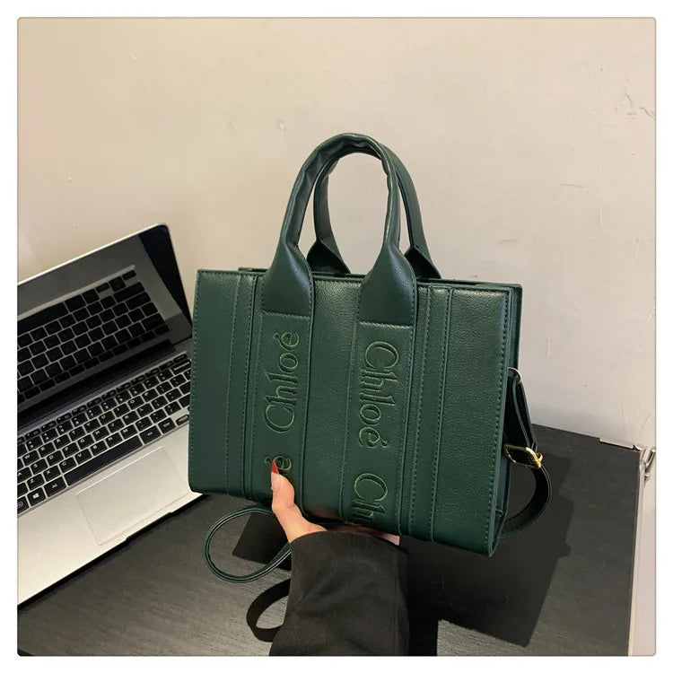 ‌2025 Fashion Embroidery Handbag - Adjustable Shoulder Tote, Crossbody Purse, Trendy & Practical, Perfect for Daily Outfits‌