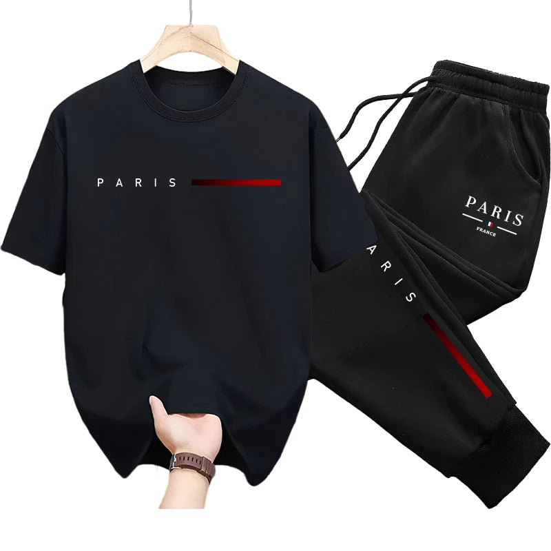 Ensemble 2 pièces Pantalon & T-shirt de survêtement PARIS Collection 2025