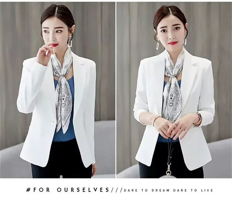 Slim Fit Women's Business Jacket Commuter StyleSmall Size Office Goddess Suit Top Casual ElegantChinese Fashion Coat