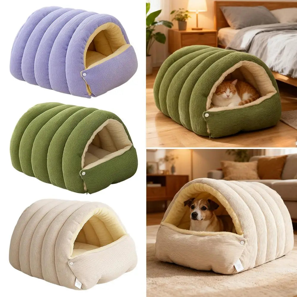 Winter Warm Pet Sleeping Nest Four Seasons Soft Cat Cave Bed Kitten Nest Kennel Pet Supplies For Cats Dogs Puppy