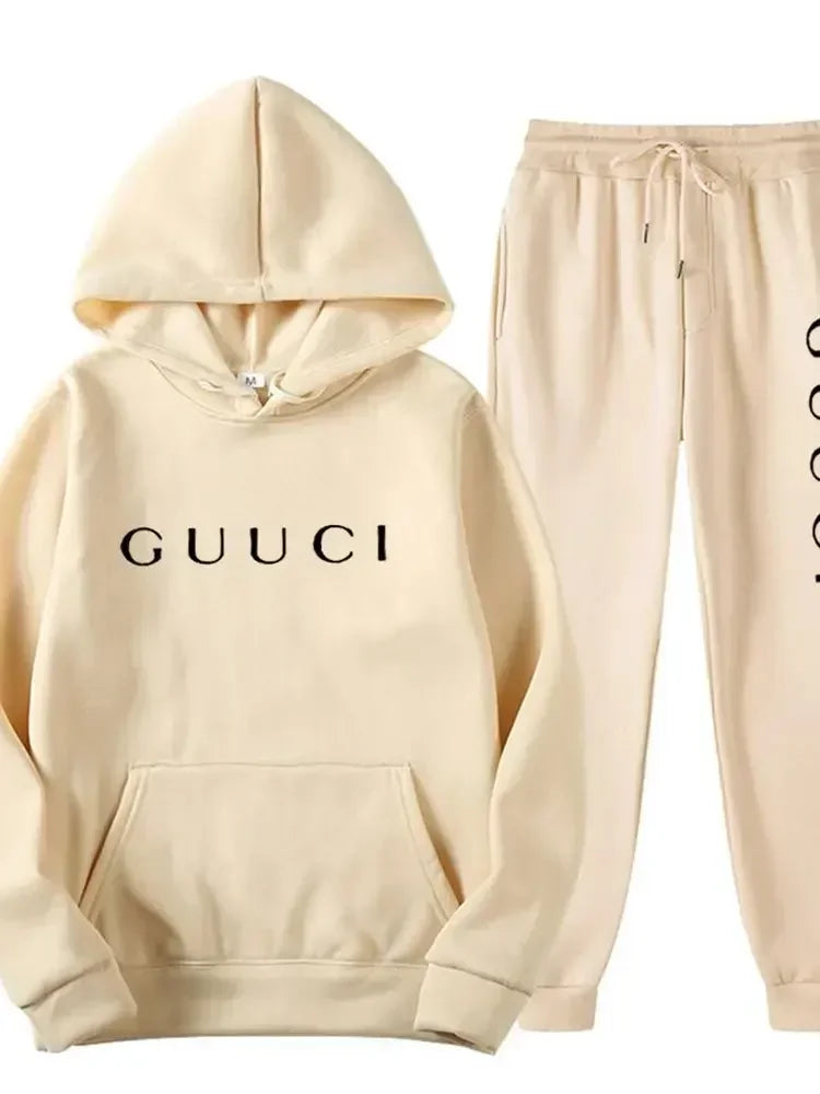 Ensemble de jogging à capuche casual sport Printemps/Automne collection 2025